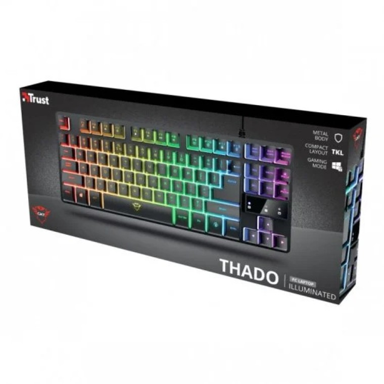 Trust GXT 833 Thado Teclado Gaming TKL Retroiluminado