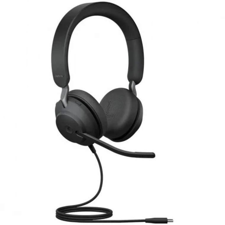 Jabra Evolve2 40 MS Auriculares USB-C Negros