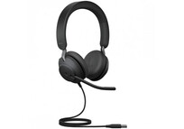 Jabra Evolve2 40 MS Auriculares con Micrófono Negro Jabra Evolve2 40 MS Auriculares con Micrófono Negro