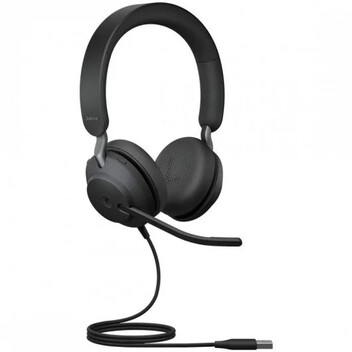 Jabra Evolve2 40 MS Auriculares con Micrófono Negro Jabra Evolve2 40 MS Auriculares con Micrófono Negro