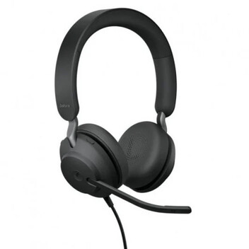 Jabra Evolve2 40 MS Auriculares con Micrófono Negro Jabra Evolve2 40 MS Auriculares con Micrófono Negro