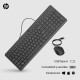 HP 150 Combo Teclado + Ratón 1600 DPI USB Negros