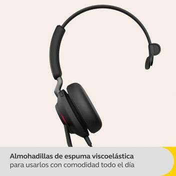Jabra Evolve2 40 SE USB-C UC Mono Auricular Monoaural USB-C Negro Jabra Evolve2 40 SE USB-C UC Mono Auricular Monoaural USB-C Negro