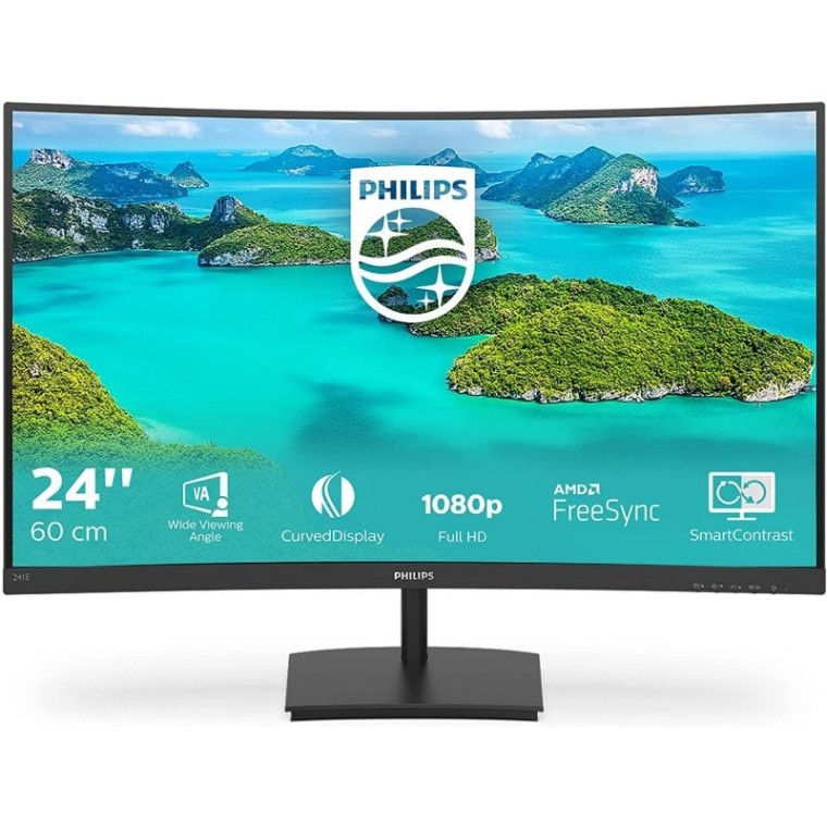 Philips 241E1SC 23.6" LED FullHD 75Hz FreeSync Curva