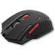 OcioDual Ratón Óptico Gaming Inalámbrico 1600DPI Negro