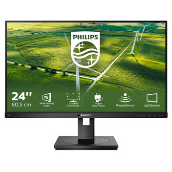 Monitor Philips 242B1G/00 23.8" LED IPS FullHD 75Hz Regulable en Altura y Altavoces Integrados + HUB