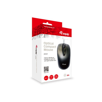 Equip Ratón Compacto USB 1000DPI Negro Equip Ratón Compacto USB 1000DPI Negro