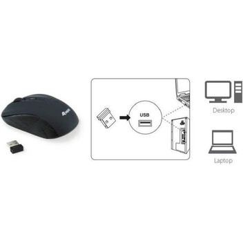 Equip Life Ratón Óptico Wireless Negro Equip Life Ratón Óptico Wireless Negro