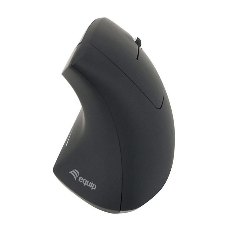 Equip 245110 Ratón Inalámbrico Ergonómico 1600DPI Negro