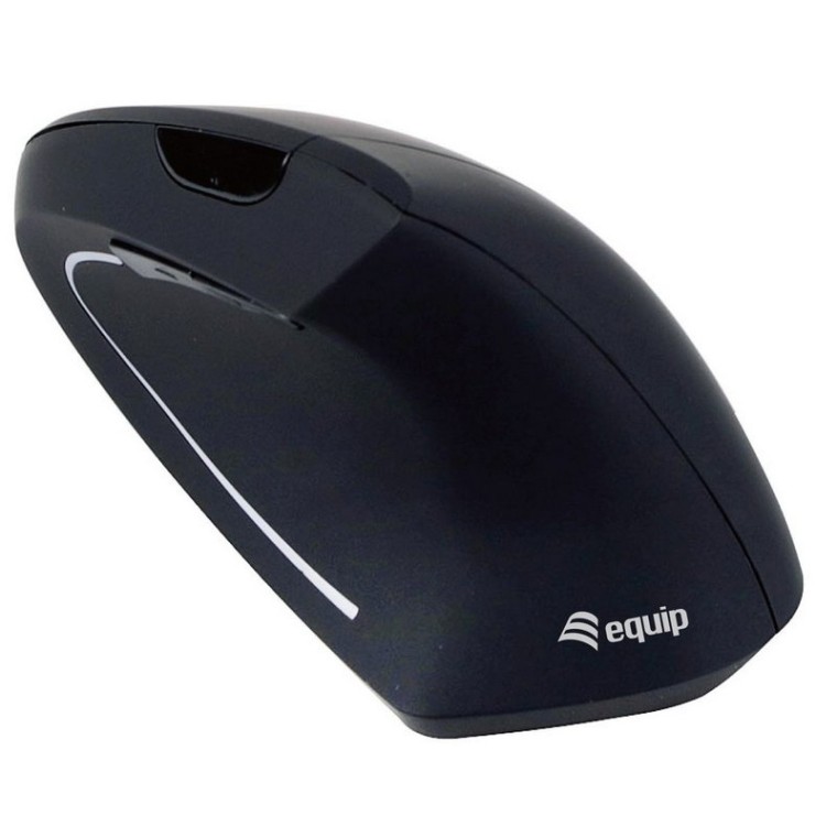 Equip 245110 Ratón Inalámbrico Ergonómico 1600DPI Negro