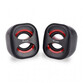 Equip Life Mini Altavoces 2.0 USB 6W Negro/Rojo Equip Life Mini Altavoces 2.0 USB 6W Negro/Rojo