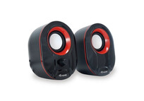 Equip Life Altavoces 2.0 USB 6W Negro/Rojo