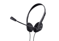 Trust Chat Headset Auriculares con Micrófono Negros