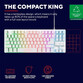 Trust GXT 833W Thado TKL Teclado USB Gaming con Iluminación LED Blanco