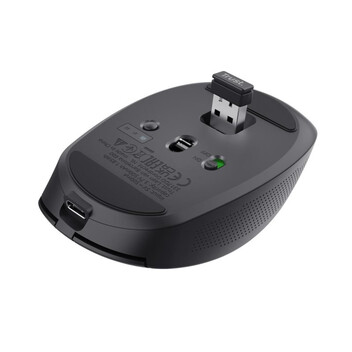 Ratón Trust inalámbrico 3200 DPI compacto multidispositivo y botones silenciosos