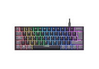 Trust GXT 867 Acira 60 Teclado Gaming Mecánico 60% RGB Switch Outemu Red Negro