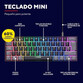 Trust GXT 867 Acira 60 Teclado Gaming Mecánico 60% RGB Switch Outemu Red Negro