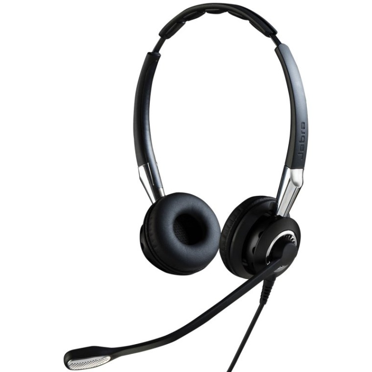 Jabra BIZ 2400 II QD ANC Medio HiFi Auriculares con Micrófono Negros