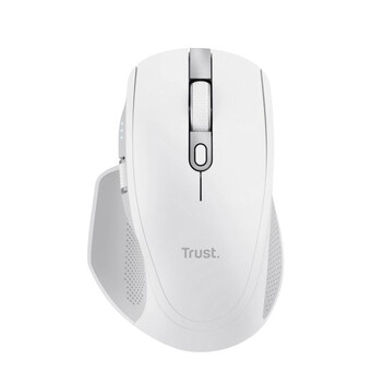 Ratón Trust inalámbrico 3200 DPI recargable multidispositivo botones silenciosos blanco