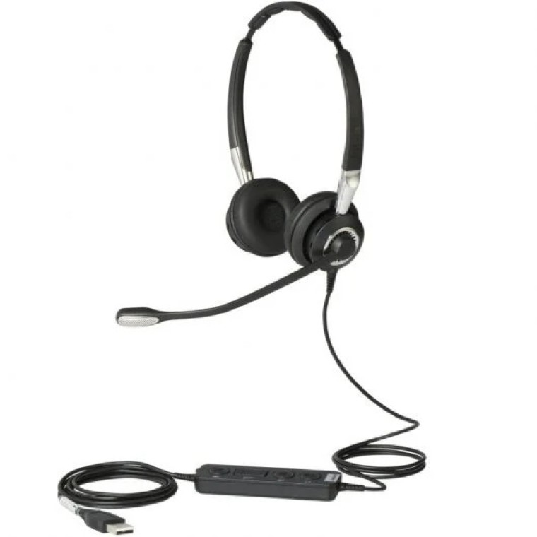 Jabra Biz 2400 II CC MS Auriculares con Micrófono USB Negro