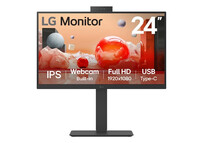 Monitor LG 23.8″ 1080p 100Hz IPS USB-C HDMI Altavoces Webcam Micrófono Ajuste Altura Flicker Free