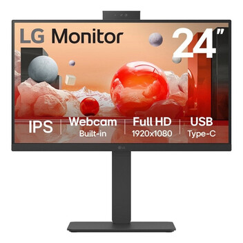 Monitor LG 23.8″ 1080p 100Hz IPS USB-C HDMI Altavoces Webcam Micrófono Ajuste Altura Flicker Free Monitor LG 23.8″ 1080p 100Hz IPS USB-C HDMI Altavoces Webcam Micrófono Ajuste Altura Flicker Free