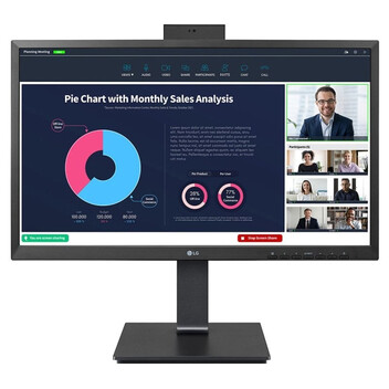 Monitor LG 24BP75CP-B 23.8" LED IPS FullHD USB-C Webcam Regulable en Altura Monitor LG 24BP75CP-B 23.8" LED IPS FullHD USB-C Webcam Regulable en Altura
