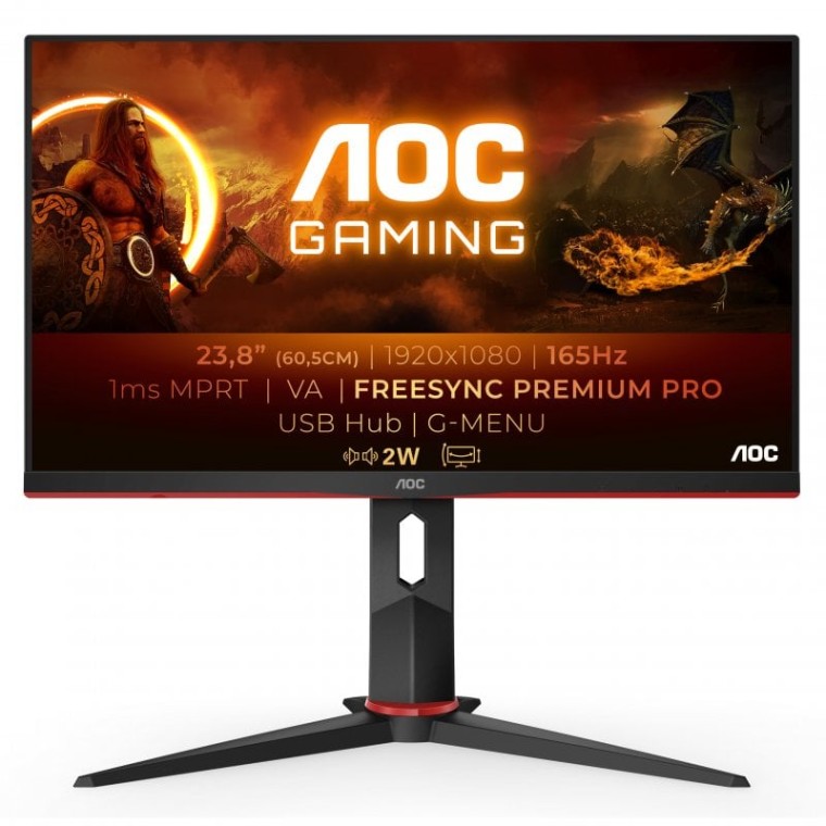 AOC 24G2SU/BK 23.8" LED FullHD 165Hz FreeSync Premium