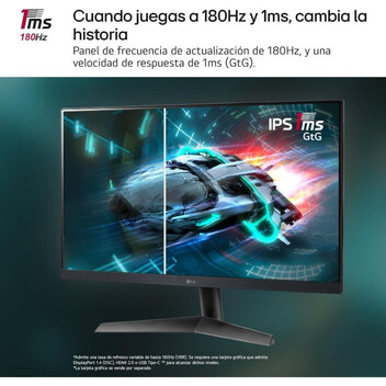 Monitor LG UltraGear 24GS60F-B 23.8" LED IPS FullHD 180Hz FreeSync