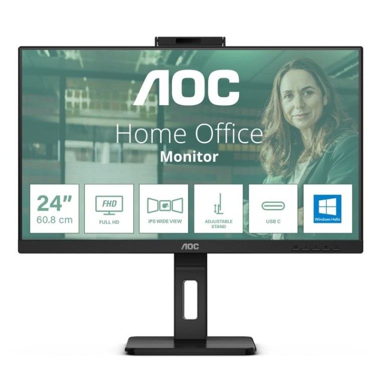 AOC 24P3CW 23.8" LED IPS FullHD 75Hz USB-C Webcam