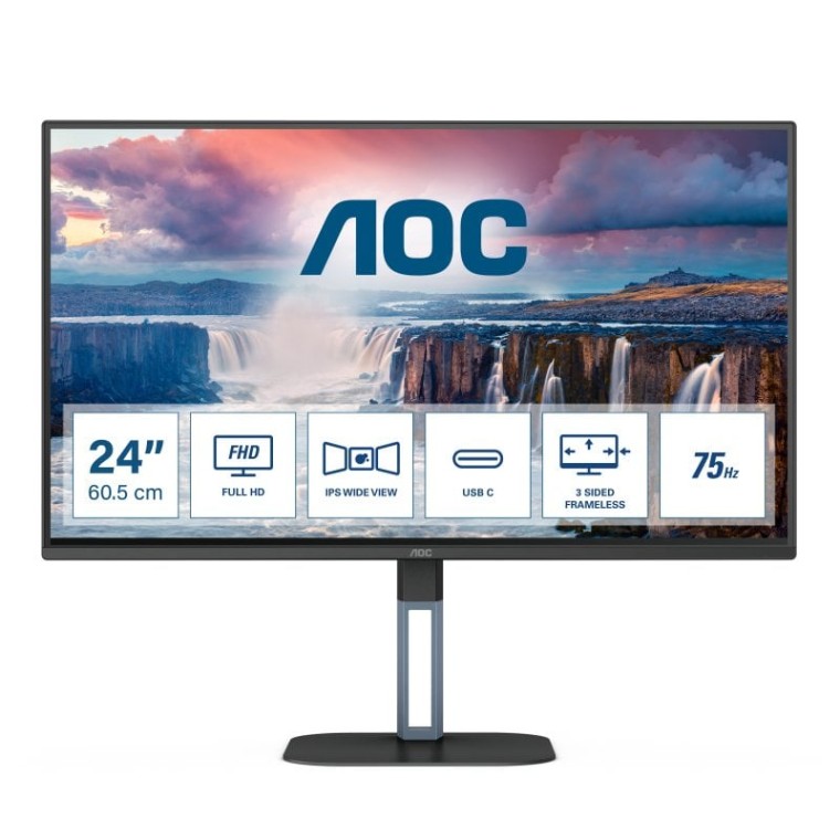 AOC 24V5CE/BK 23.8" LED IPS FullHD 75Hz FreeSync USB-C