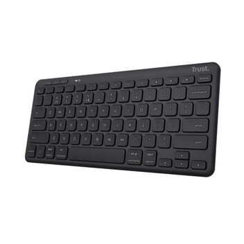 Teclado Trust Lyra compacto inalámbrico QWERTY ES triple conexión USB-C batería 12 meses Teclado Trust Lyra compacto inalámbrico QWERTY ES triple conexión USB-C batería 12 meses