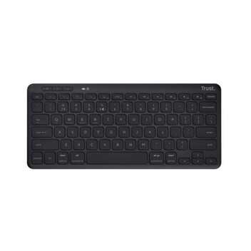 Teclado Trust Lyra compacto inalámbrico QWERTY ES triple conexión USB-C batería 12 meses Teclado Trust Lyra compacto inalámbrico QWERTY ES triple conexión USB-C batería 12 meses