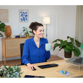 Teclado Trust Lyra compacto inalámbrico QWERTY ES triple conexión USB-C batería 12 meses Teclado Trust Lyra compacto inalámbrico QWERTY ES triple conexión USB-C batería 12 meses