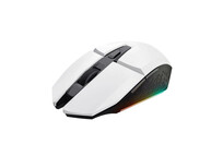 Trust GXT 110 FELOX Ratón Gaming Inalámbrico Iluminado 4800 DPI Blanco