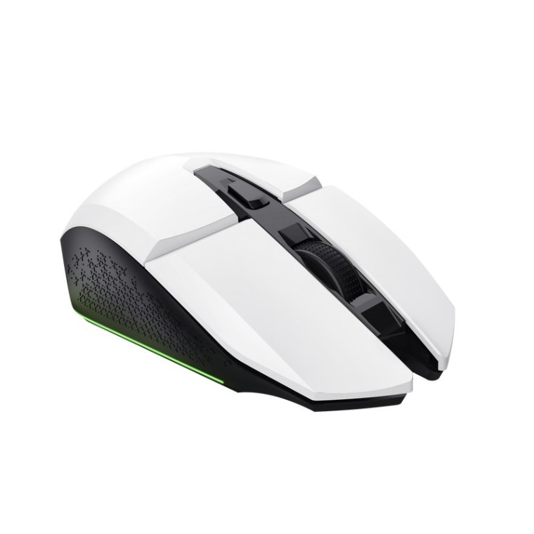 Trust GXT 110 FELOX Ratón Gaming Inalámbrico Iluminado 4800 DPI Blanco