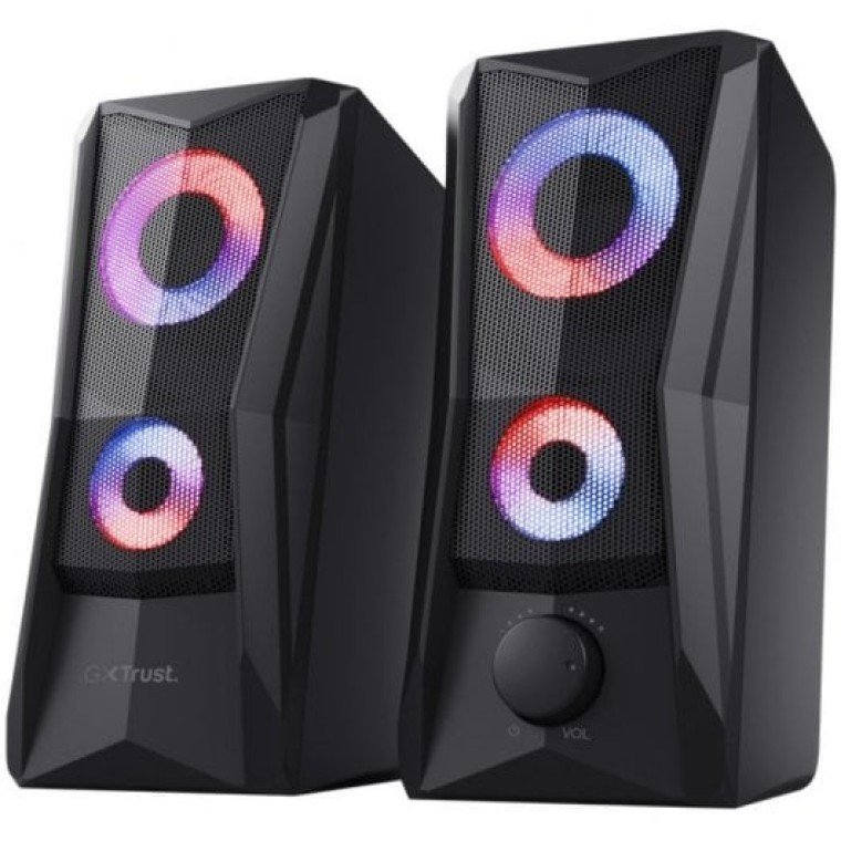 Trust GXT 606 JAVV Juego de Altavoces 2.0 RGB 12W Negros