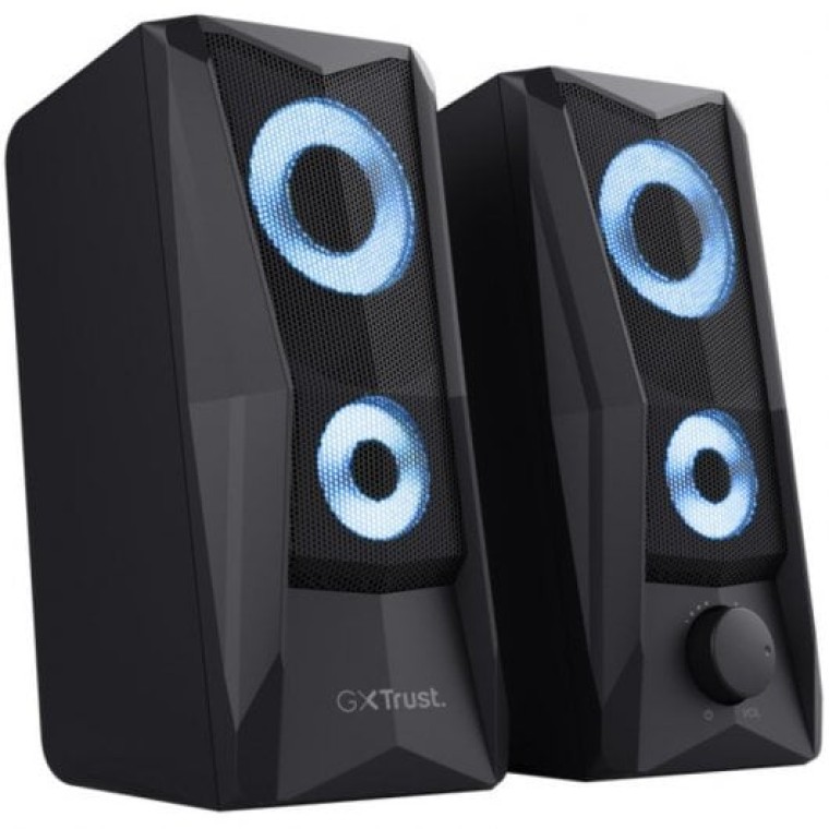 Trust GXT 606 JAVV Juego de Altavoces 2.0 RGB 12W Negros