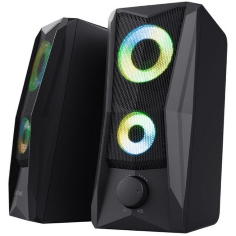 Trust GXT 606 JAVV Juego de Altavoces 2.0 RGB 12W Negros