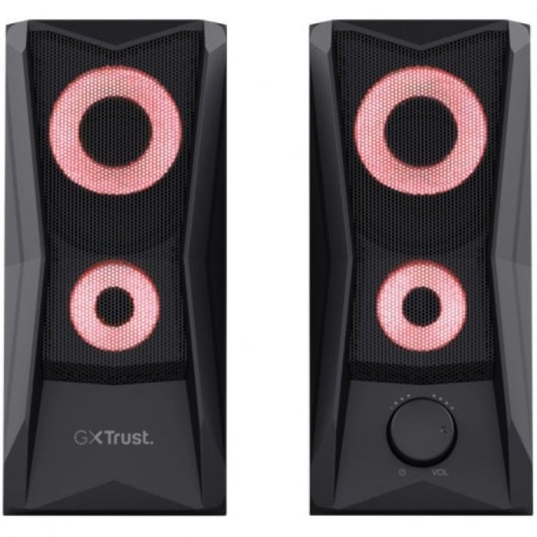 Trust GXT 606 JAVV Juego de Altavoces 2.0 RGB 12W Negros