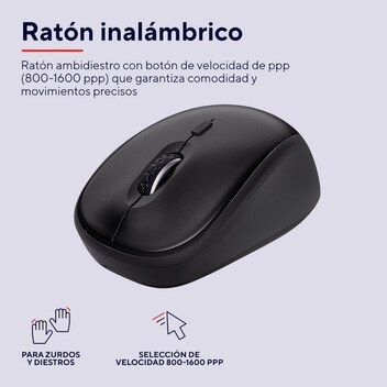 Trust Ymo II Pack Teclado y Ratón Inalámbrico Negro Trust Ymo II Pack Teclado y Ratón Inalámbrico Negro