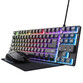 Trust GXT 794 Pack Gaming Teclado TKL RGB Negro Ratón Inalámbrico RGB Negro Alfombrilla Negra