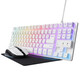 Trust GXT 794W Pack Gaming Teclado TKL RGB Blanco Ratón Inalámbrico RGB Blanco Alfombrilla Negra