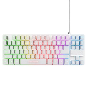 Trust GXT 794W Pack Gaming Teclado TKL RGB Blanco Ratón Inalámbrico RGB Blanco Alfombrilla Negra Trust GXT 794W Pack Gaming Teclado TKL RGB Blanco Ratón Inalámbrico RGB Blanco Alfombrilla Negra