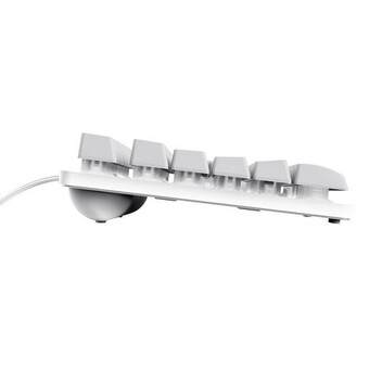 Trust GXT 794W Pack Gaming Teclado TKL RGB Blanco Ratón Inalámbrico RGB Blanco Alfombrilla Negra Trust GXT 794W Pack Gaming Teclado TKL RGB Blanco Ratón Inalámbrico RGB Blanco Alfombrilla Negra