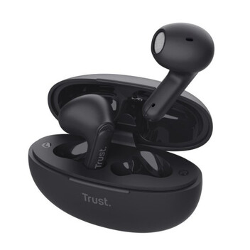 Trust Yavi ENC Auriculares Bluetooth con Estuche de Carga Negros