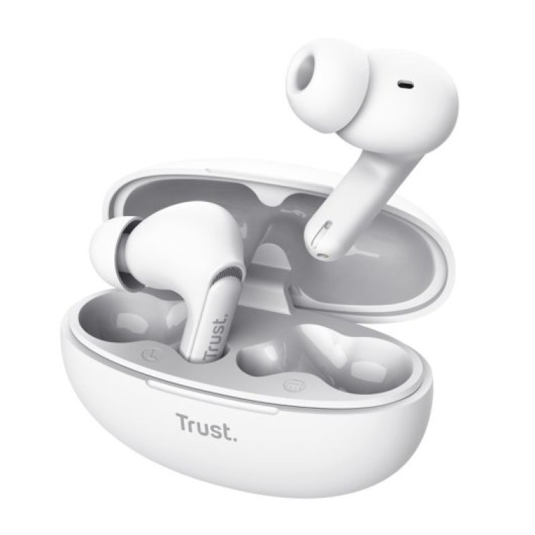 Trust Yavi ENC V1.0 Auriculares Bluetooth con Estuche de Carga Blancos