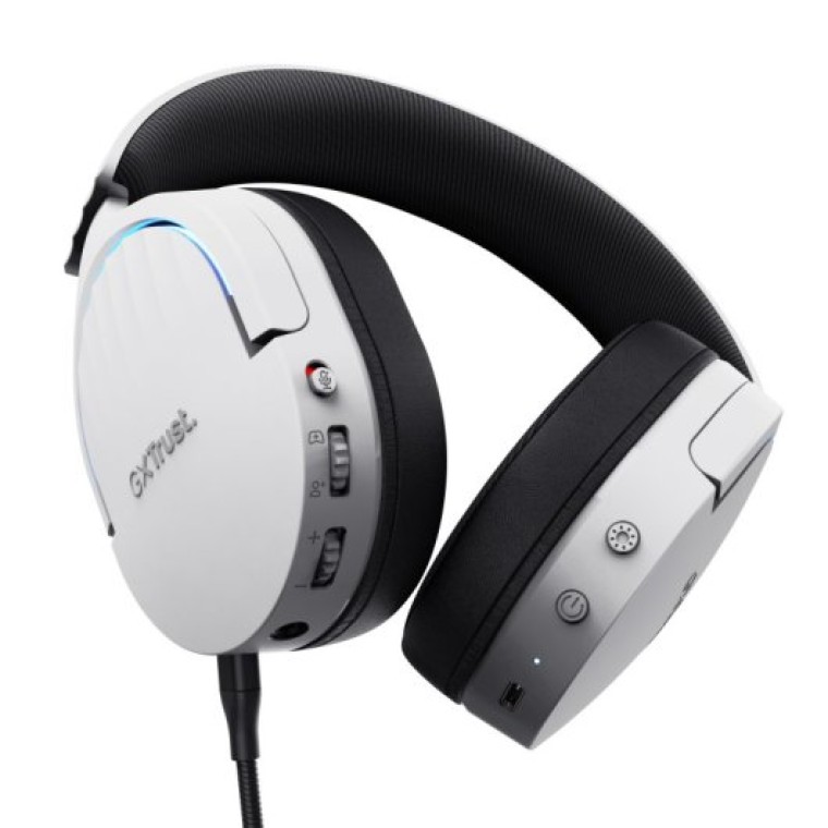 Trust GXT 491W FAYZO Auriculares Gaming Inalámbricos USB-C Blancos