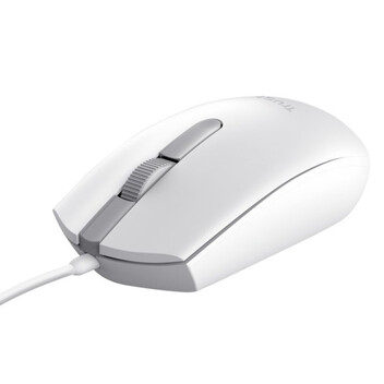 Trust TM-101 Ratón USB 1200 DPI Blanco