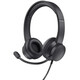 Trust HS-150 Auriculares Alámbrico de Oficina/Centro de llamadas 3.5mm para PC Negro